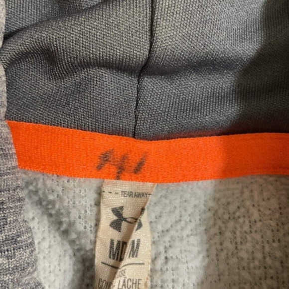 Grey & Orange Under Armour Sweatshirt - Picture 3 of 4